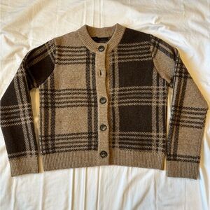 Zara Plaid Cozy Cardigan